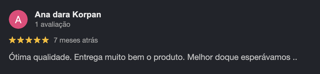Avaliação de Ana Dara Korpan