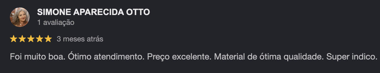 Avaliação de Simone Aparecida Otto